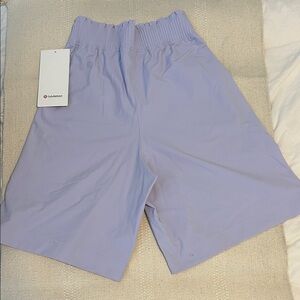 Lululemon Light Purple High-Waisted Shorts